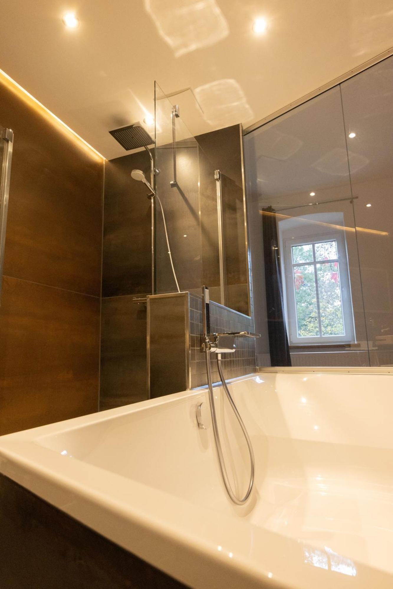 Loft Apartment Mit Grosser Badewanne B Mugeln Buitenkant foto
